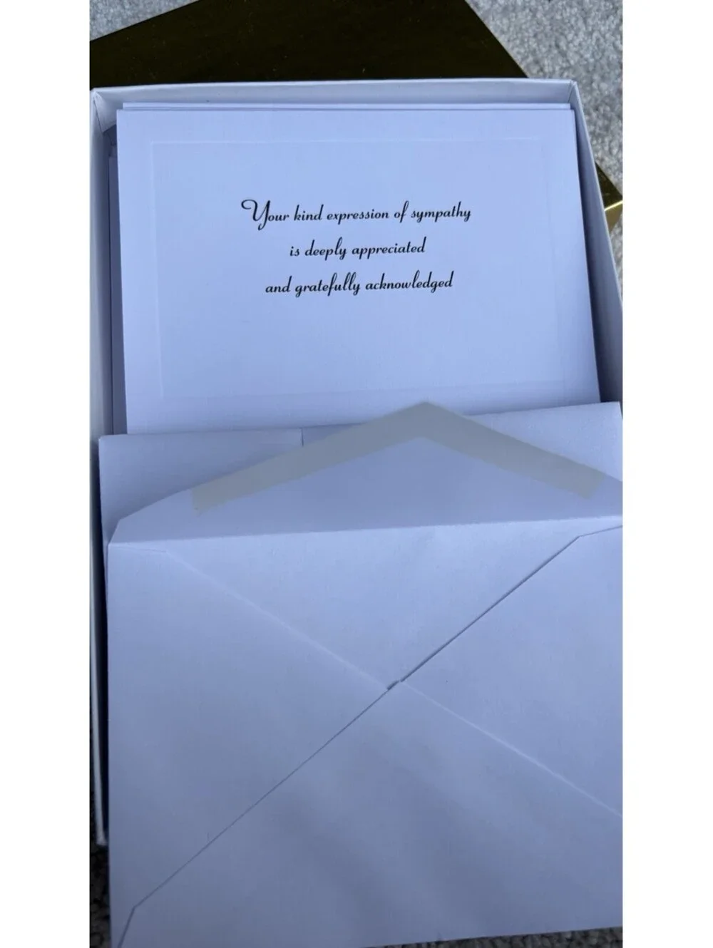 Thank You For Your Sympathy Cards With Envelopes Mourning Funeral 24 Count